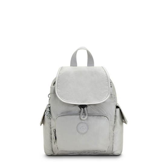 Sacs À Dos Kipling City Pack Mini Classiche Metallic Argent | FR 1734YX